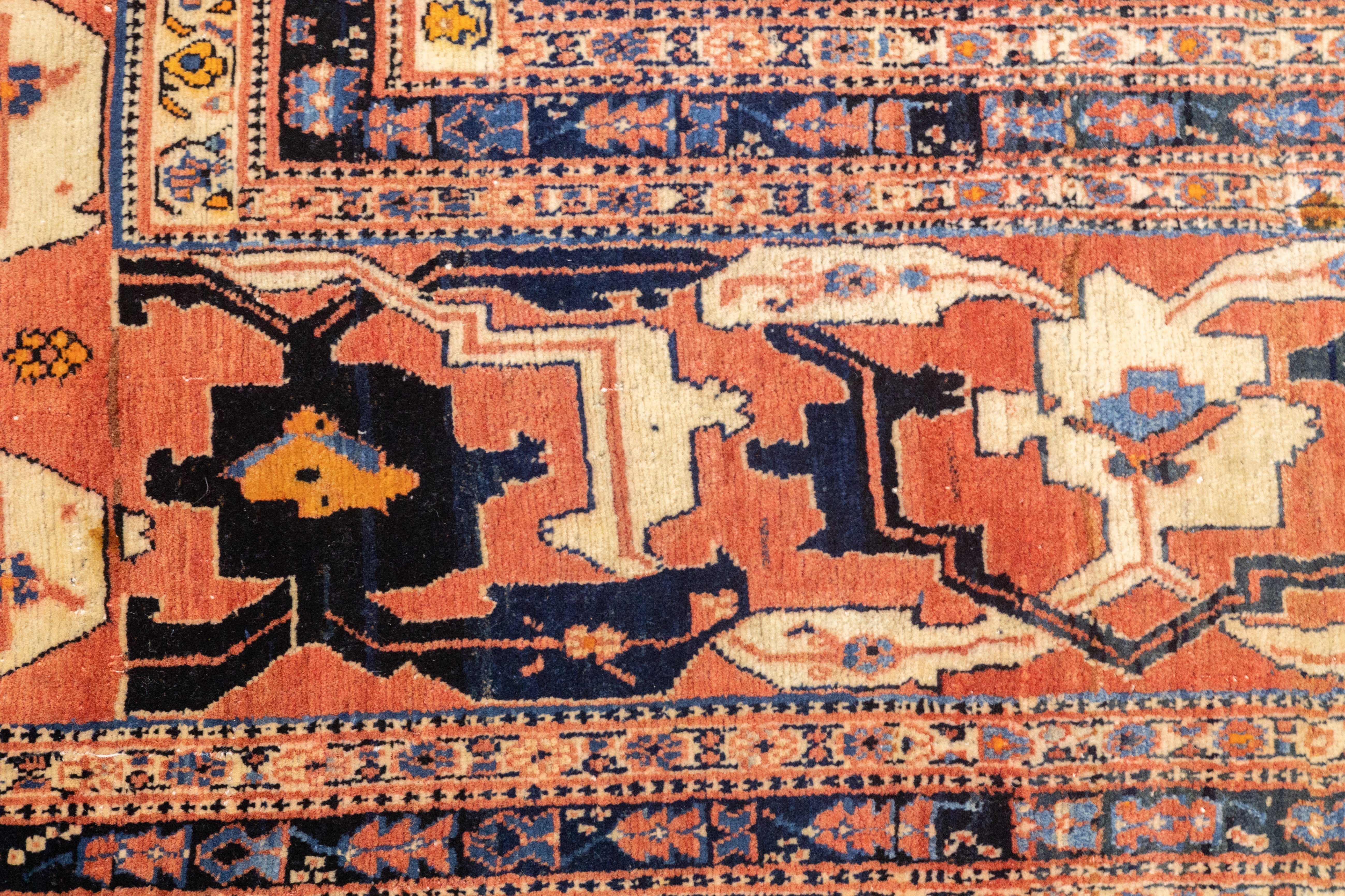 Antique  Haji Jalili Tabriz Rug 8' 10" x 13' 5''