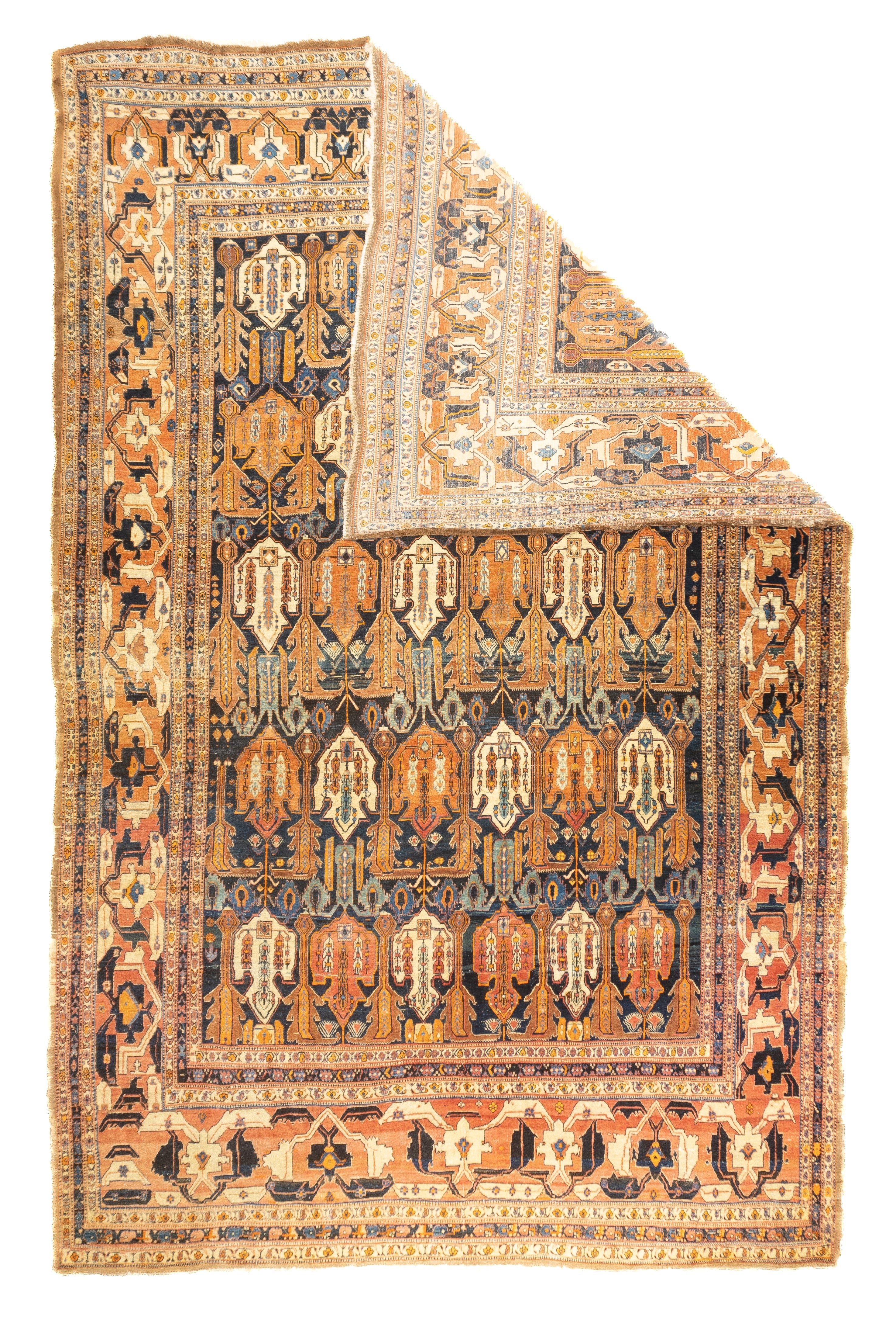 Antique  Haji Jalili Tabriz Rug 8' 10" x 13' 5''