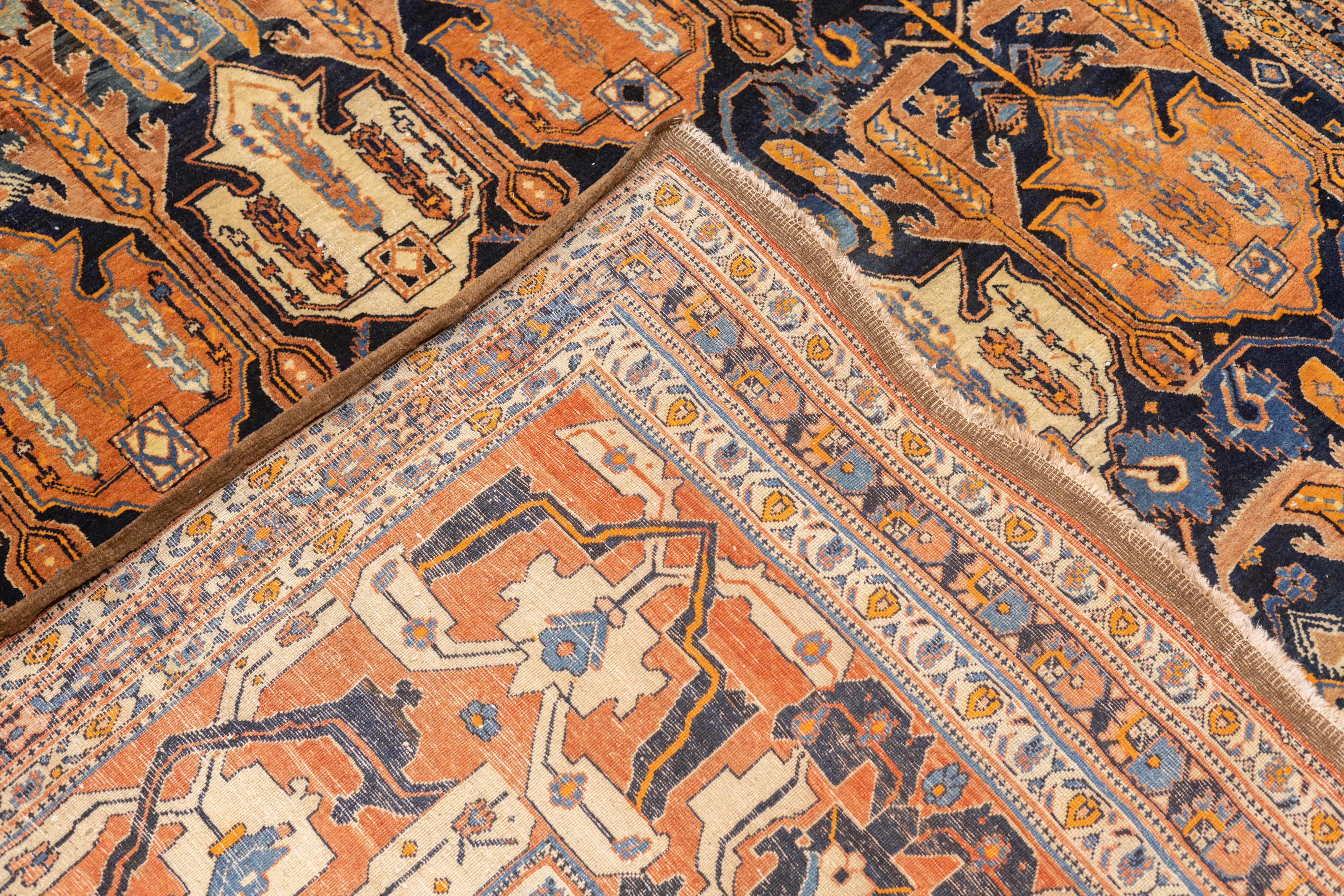 Antique  Haji Jalili Tabriz Rug 8' 10" x 13' 5''