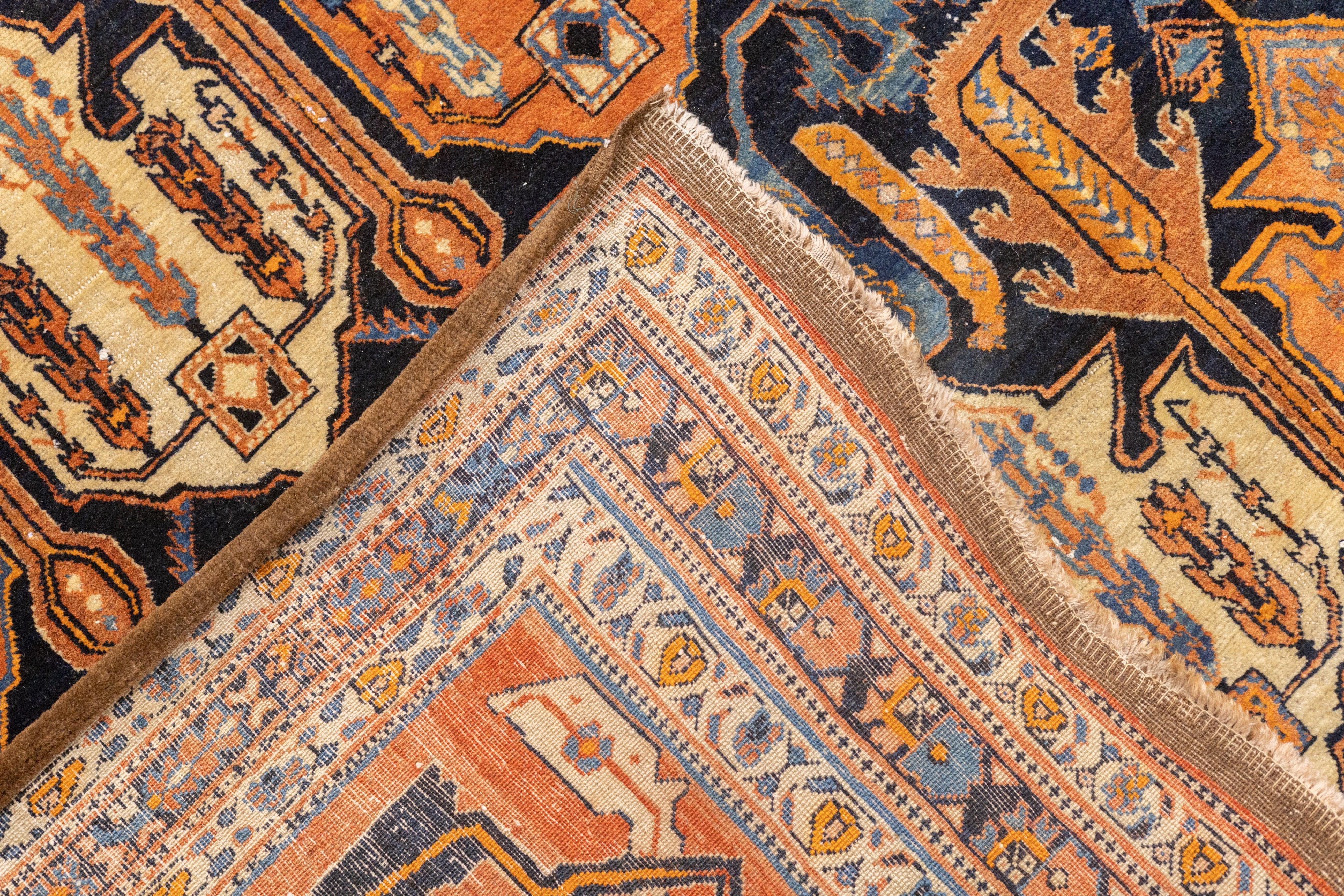 Antique  Haji Jalili Tabriz Rug 8' 10" x 13' 5''