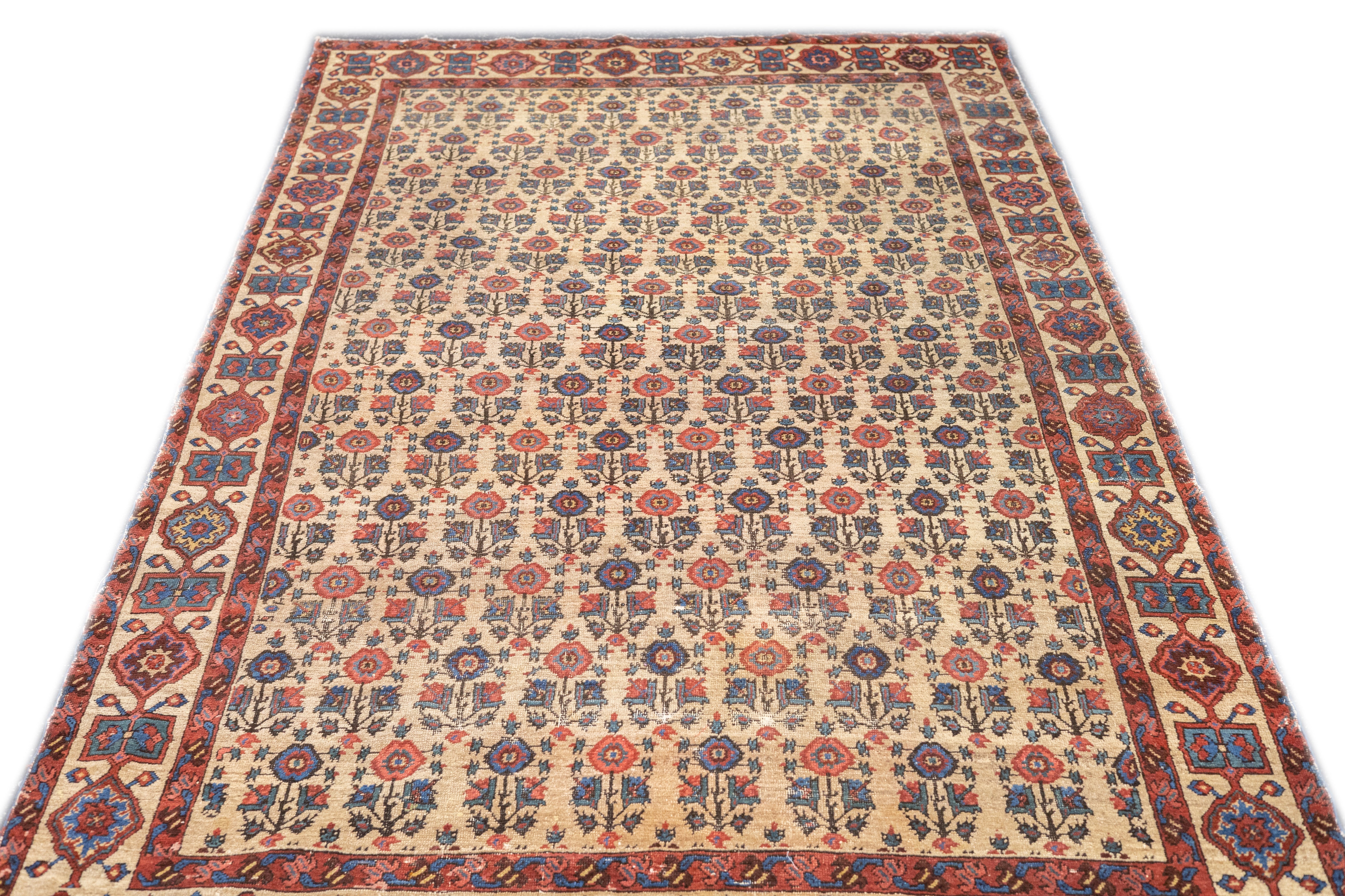Antique  Bakhshayesh Rug 5'2" x 9' 4''