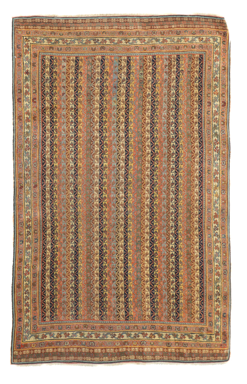 Antique  Tribal Qashqai Rug 3'0