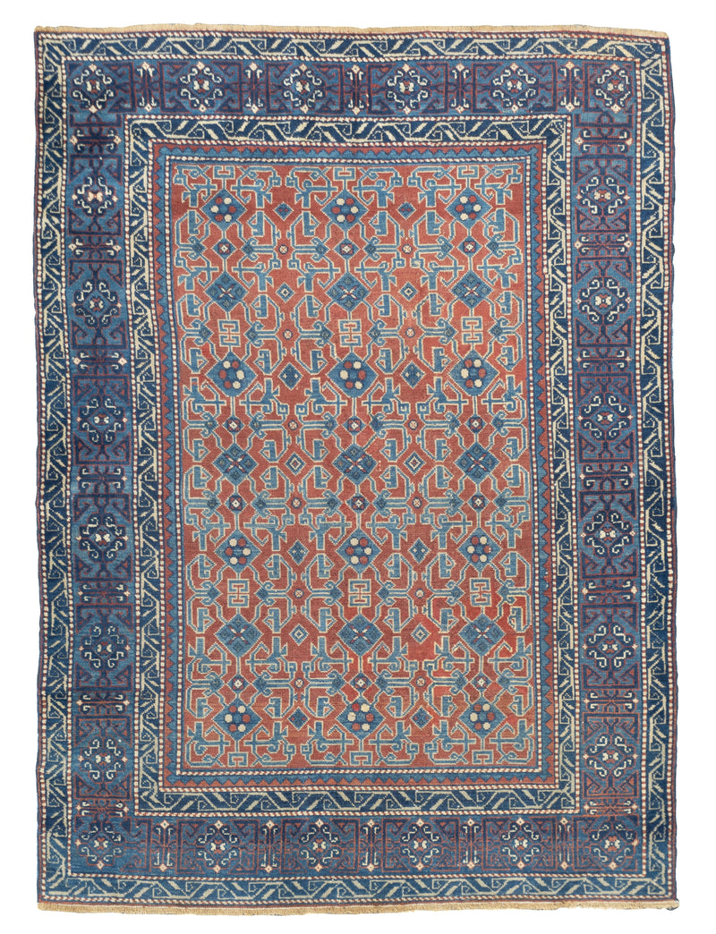 Antique Caucasian Shirvan Rug 3'4'' x 4'6''