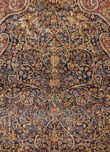 Antique Dabir Kashan Manchester Rug 5'0" x 6'11''