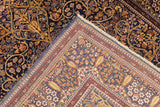 Antique Dabir Kashan Manchester Rug 5'0" x 6'11''