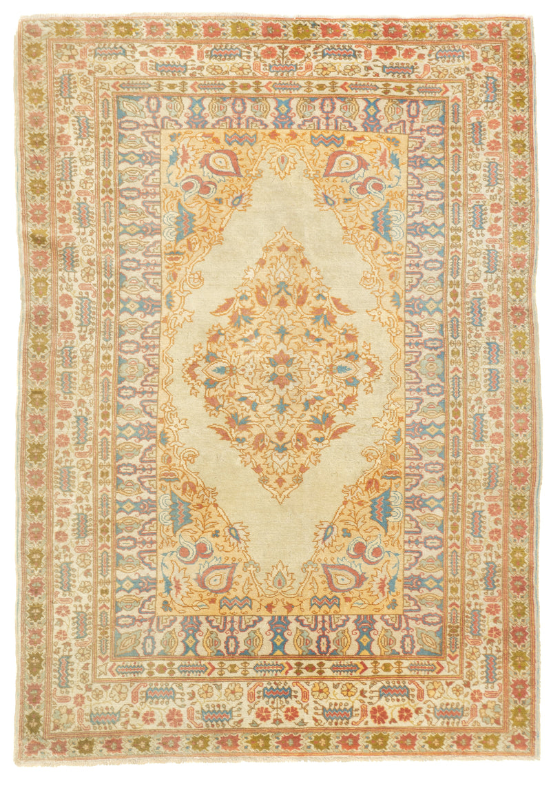 Antique Haji Jalili Tabriz Rug 4'7'' x 6'5''