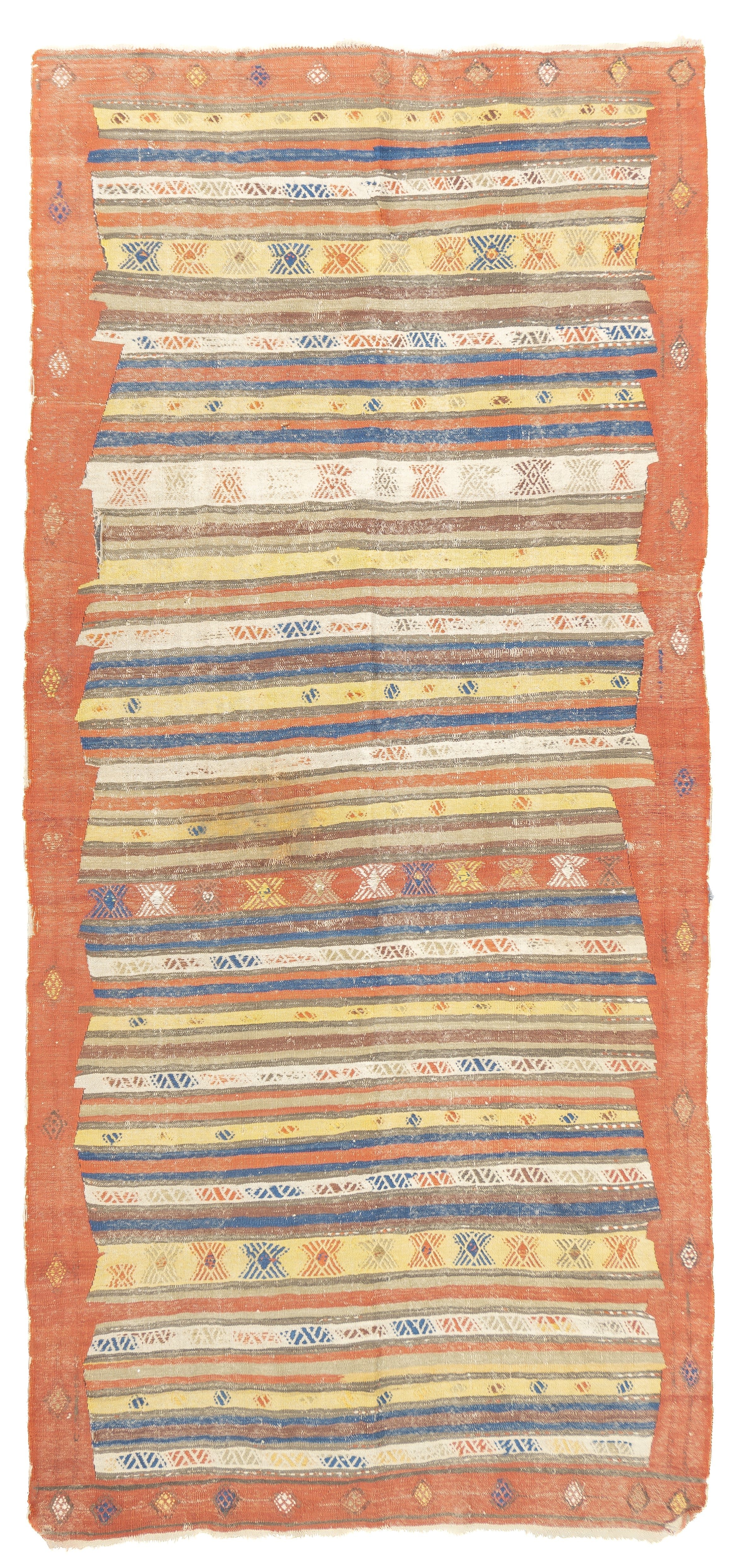 Antique Turkish Kilim 4'9'' x 10'5''