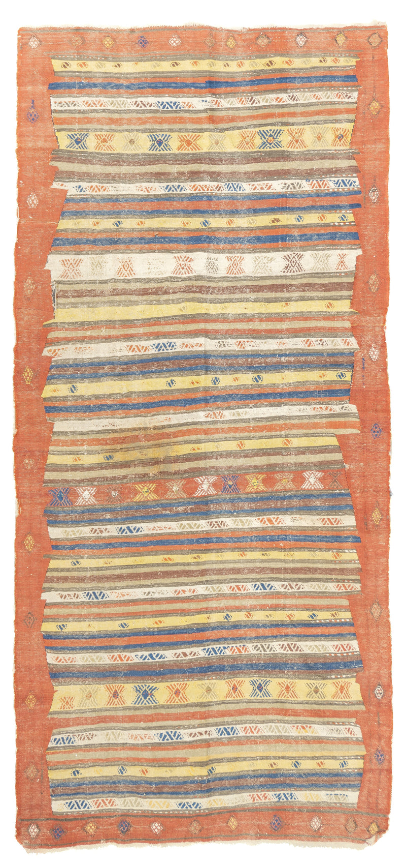 Antique Turkish Kilim Rug 4'9'' x 10'5''
