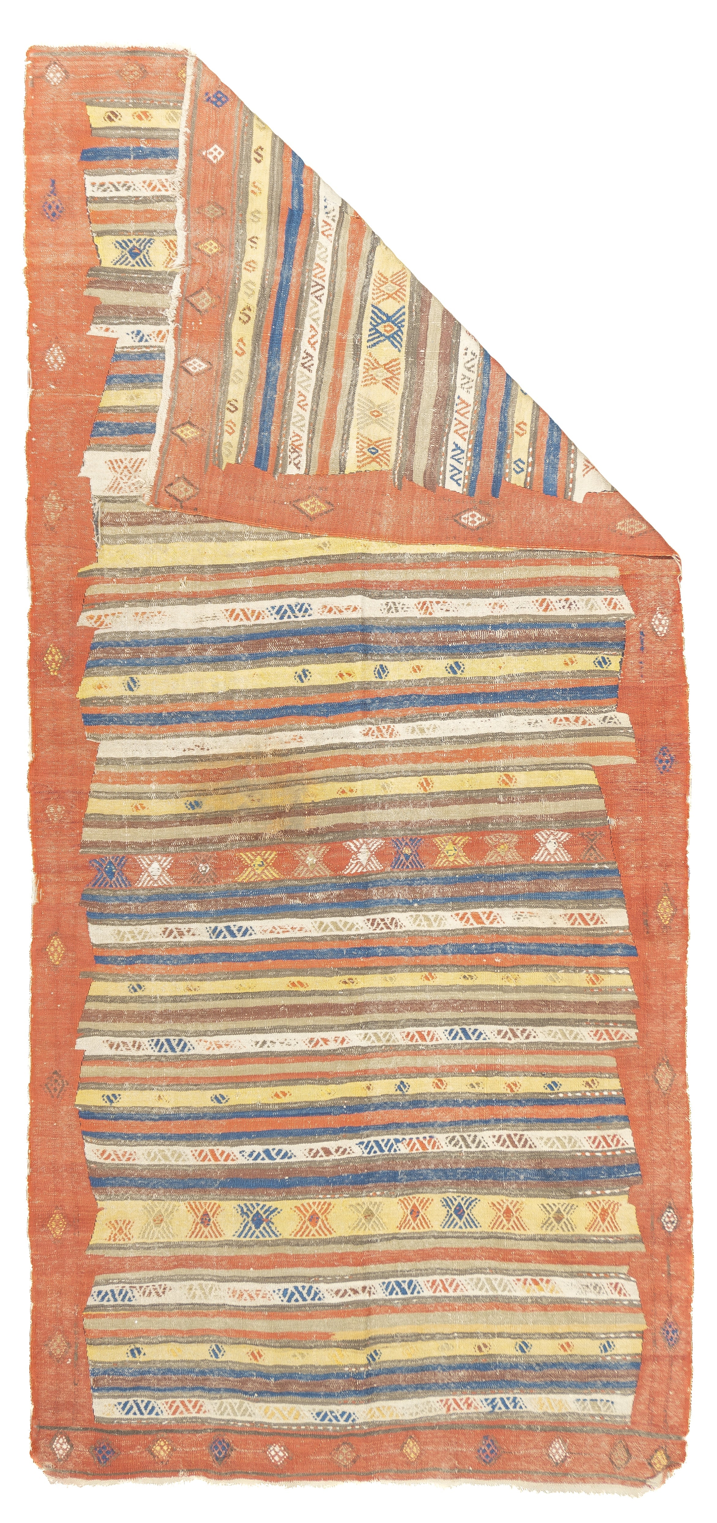 Antique Turkish Kilim Rug 4'9'' x 10'5''