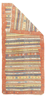 Antique Turkish Kilim Rug 4'9'' x 10'5''