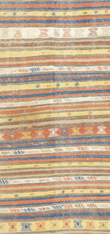 Antique Turkish Kilim Rug 4'9'' x 10'5''