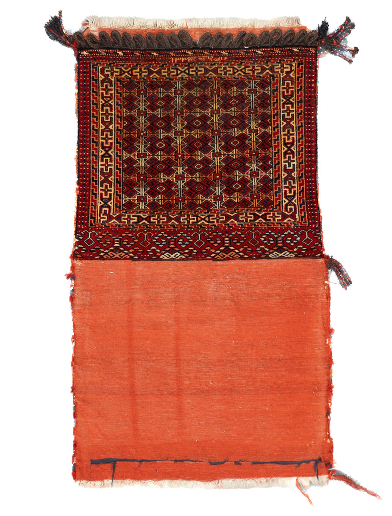 Antique Turkmen Saddle Bag (One of pair) 2'2'' x 3'4''