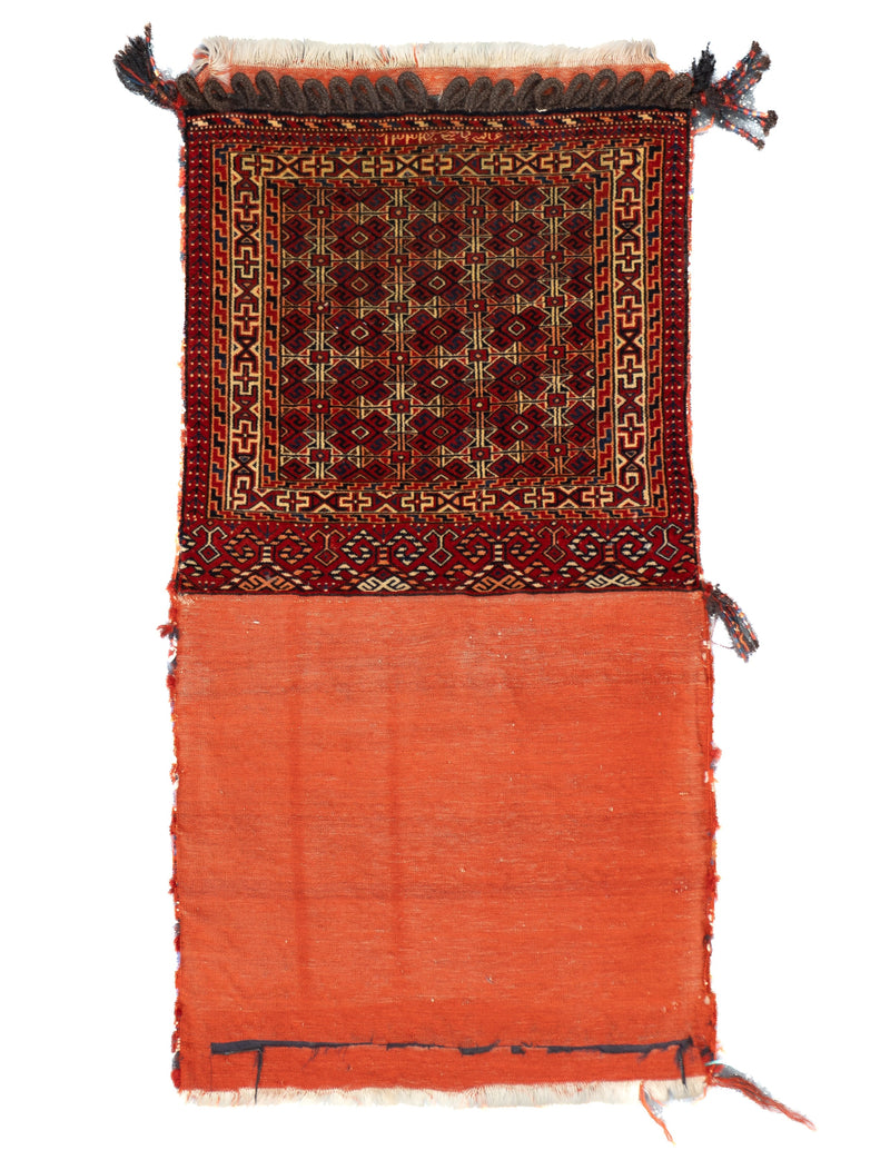 Antique Turkmen Saddle Bag (One of pair) 2'2'' x 3'4''