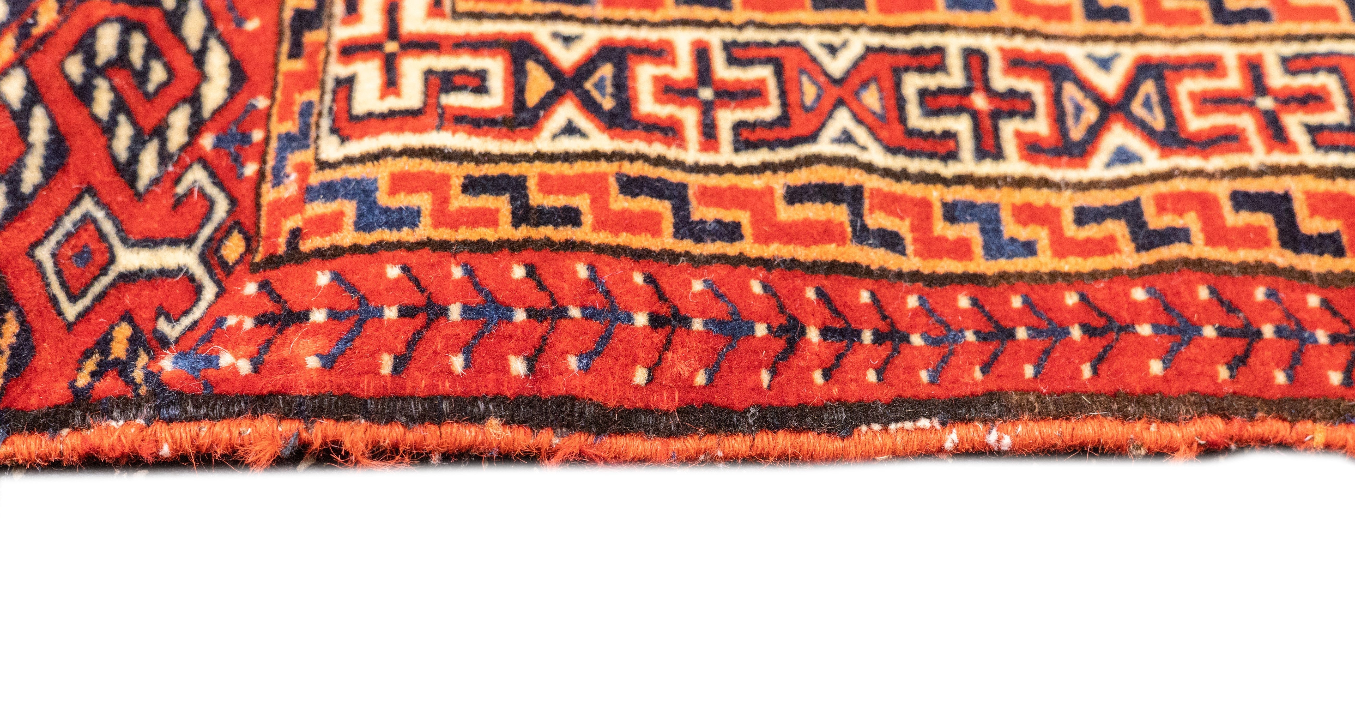 Antique Turkmen Saddle Bag (One of pair) 2'2'' x 3'4''
