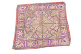 Antique Greek Island Textile Rug 2'2'' x 2'2''