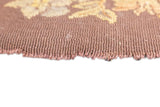 Vintage French Needle Point Rug 1'1'' x 1'2''