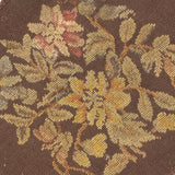 Vintage French Needle Point Rug 1'1'' x 1'2''