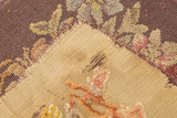 Vintage French Needle Point Rug 1'1'' x 1'2''