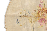 Antique French Aubusson Cover Seat 2'0" x 2'2''