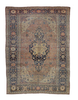 Antique Mohtasham Kashan Rug 7' 11'' x 11' 5''