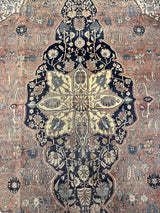 Antique Mohtasham Kashan Rug 7' 11'' x 11' 5''