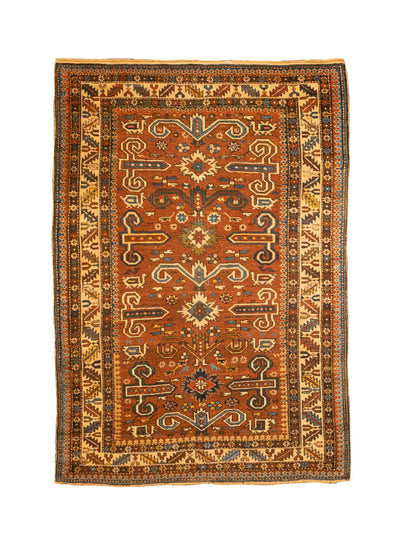 Antique Cacasian Perpedil Rug 3'4