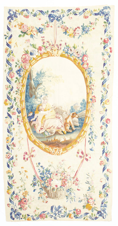 Antique Fine French Aubusson Rug 4' 9