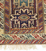Antique Caucasian Lezgi Rug 2' 10'' x 4' 5''