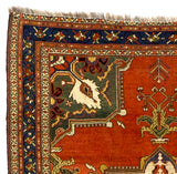 Antique Tribal Qashqai Rug 4' 7'' x 5' 9"