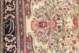 Fine Antique  Lavar Kerman SIgned by Master Weaver Rug 4'6" x 6'8"