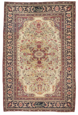 Fine Antique Persian Lavar Kerman SIgned by Master Weaver