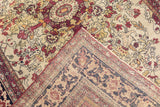 Fine Antique  Lavar Kerman SIgned by Master Weaver Rug 4'6" x 6'8"