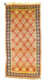Fine Antique Moroccan Tribal Wool Rug 4'6" x 9' 7''
