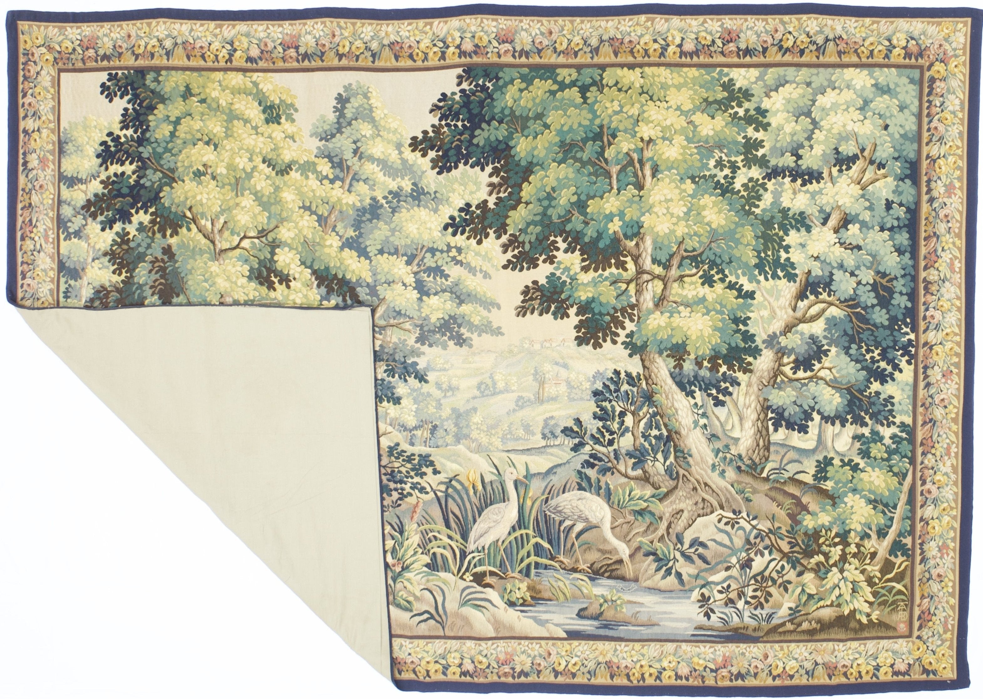 French 18th Century, Antique Tapestry 6' 7'' x 9' 3''