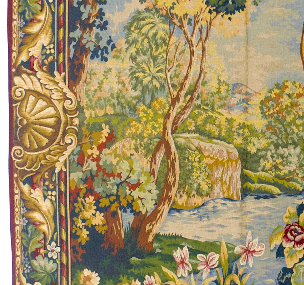 Antique European Tapestry 4' 10" x 7' 11"