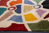 Fine Mid Century French Artistic Wool Rug 6'6" x 9' 1"