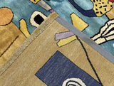 Fine Mid Century French Rug 6' 9'' x 9' 8"