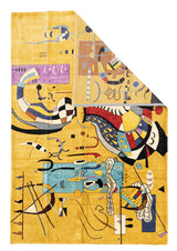 Fine Mid Century French Rug 6' 9'' x 9' 8"