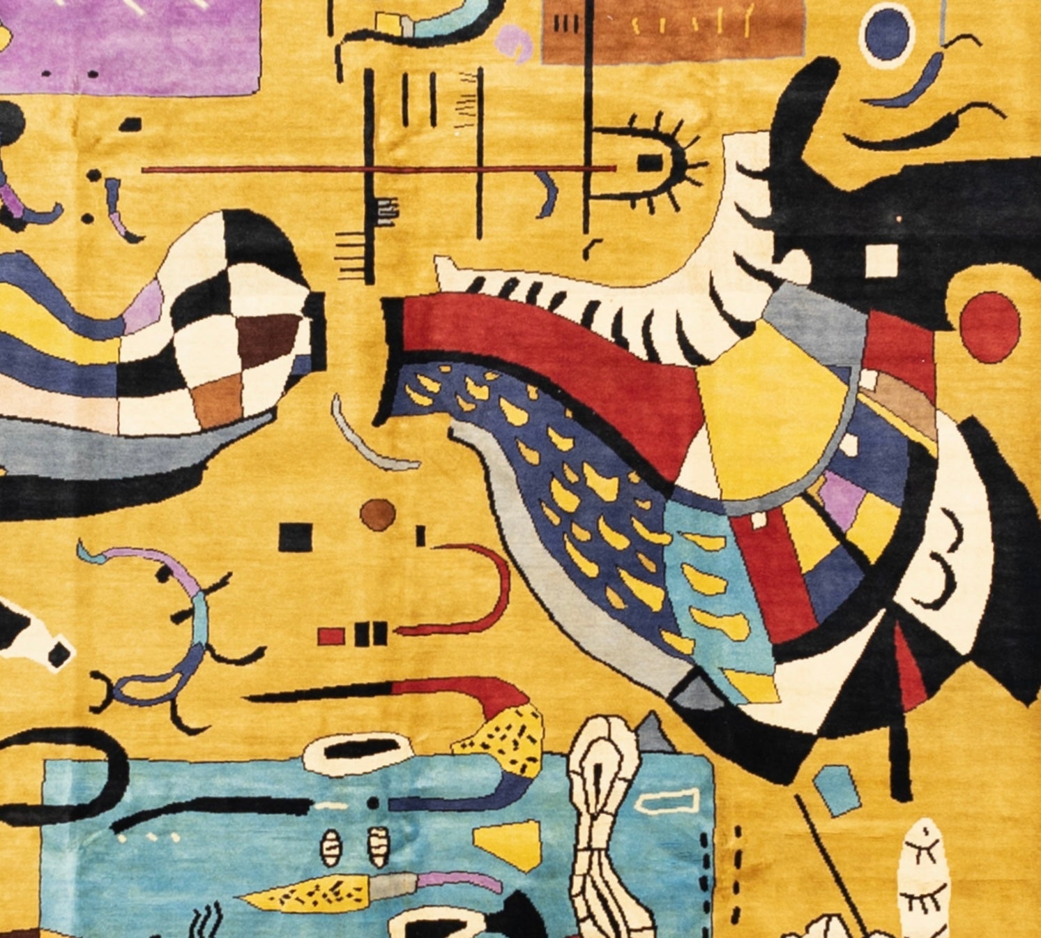 Fine Mid Century French Rug 6' 9'' x 9' 8"
