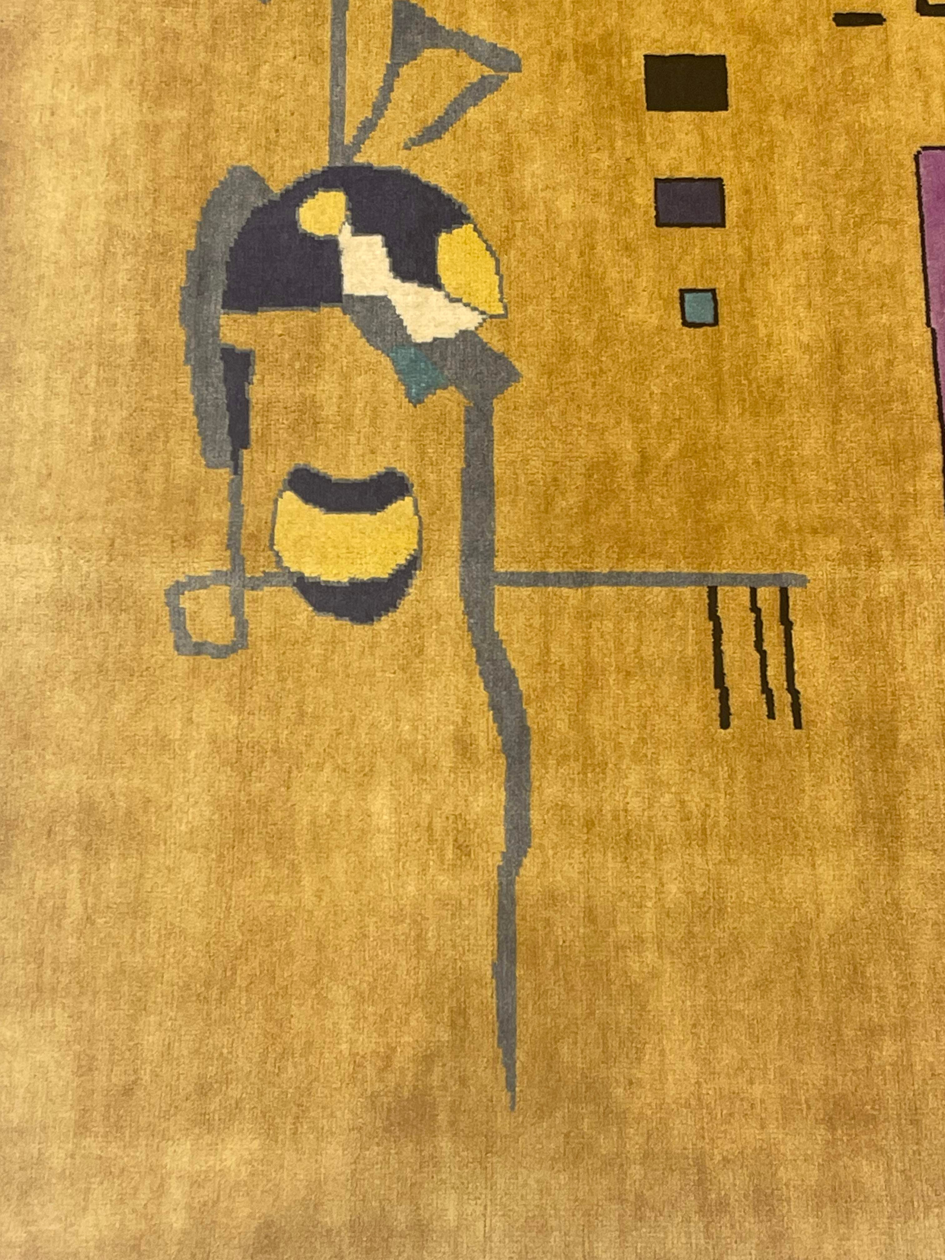 Fine Mid Century French Rug 6' 9'' x 9' 8"