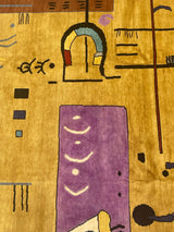 Fine Mid Century French Rug 6' 9'' x 9' 8"