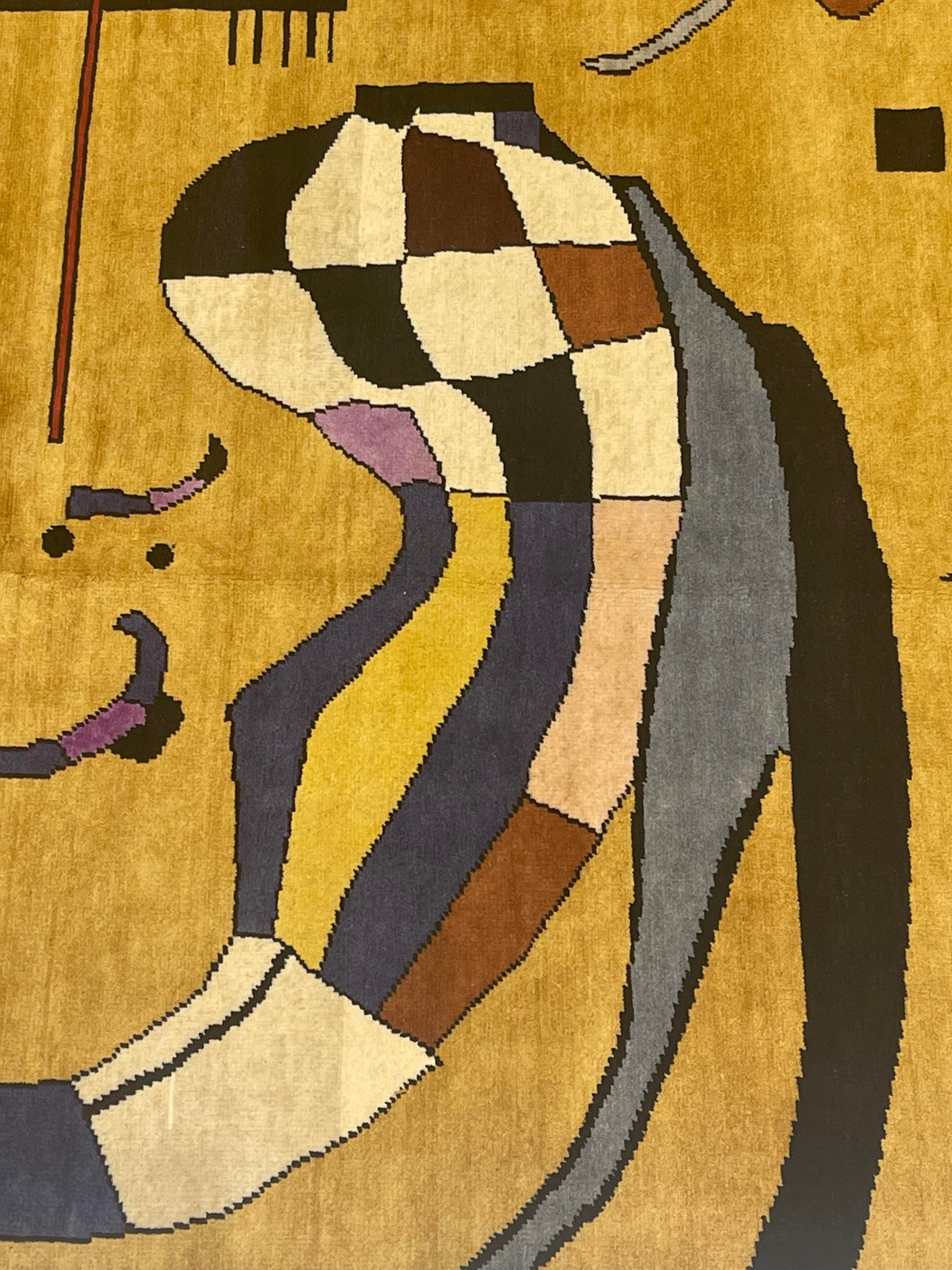 Fine Mid Century French Rug 6' 9'' x 9' 8"