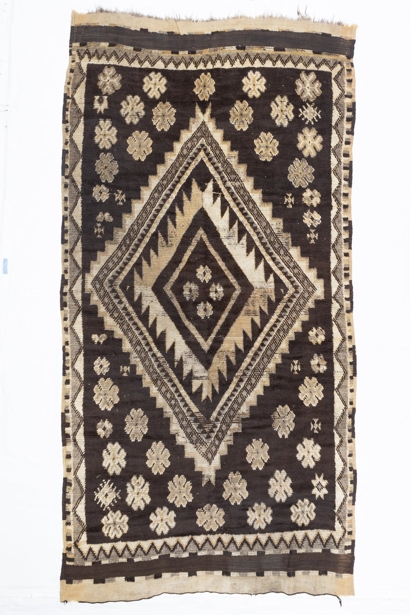 Fine Semi Antique Moroccan Wool Rug 3'0