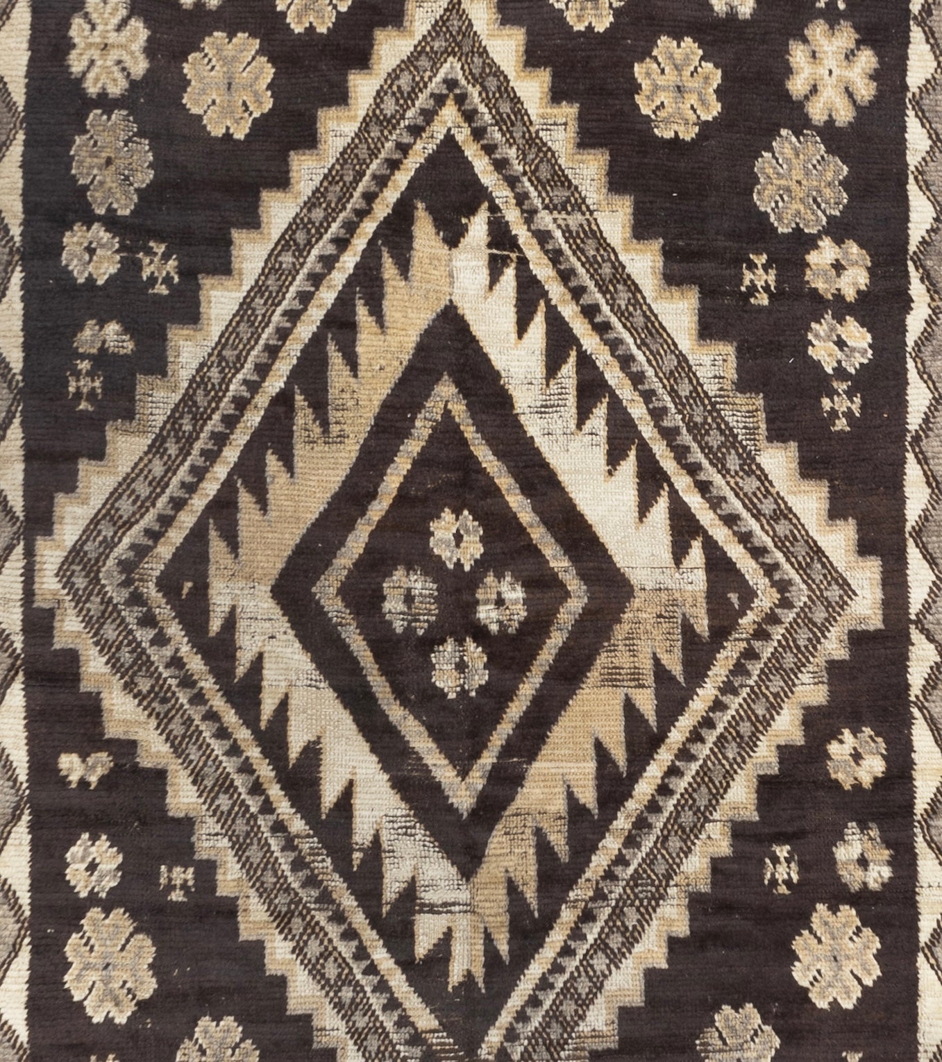 Fine Semi Antique Moroccan Wool Rug 3'0" x 4' 6''