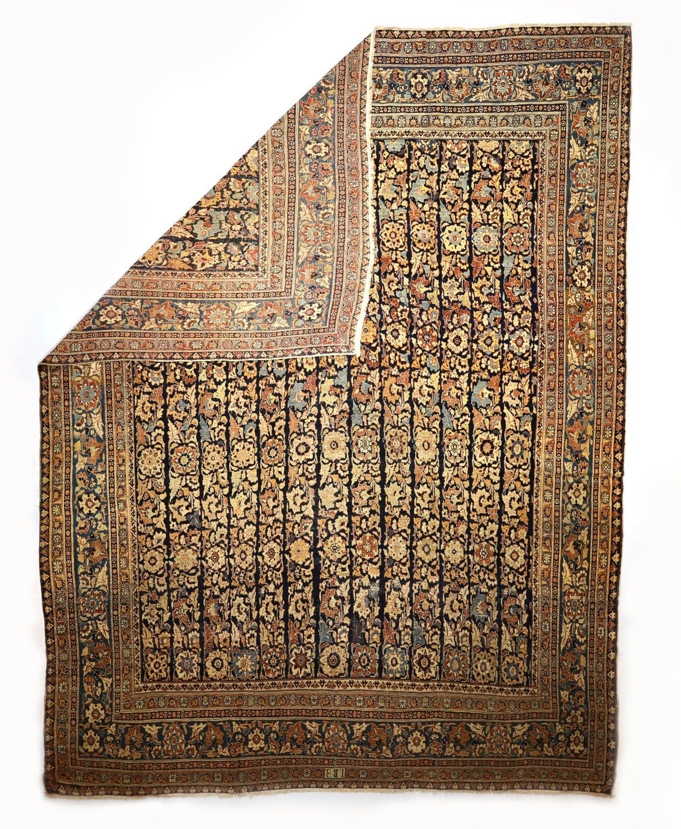 Antique  Haji Jalili Tabriz Rug 10' 6" x 13' 9''