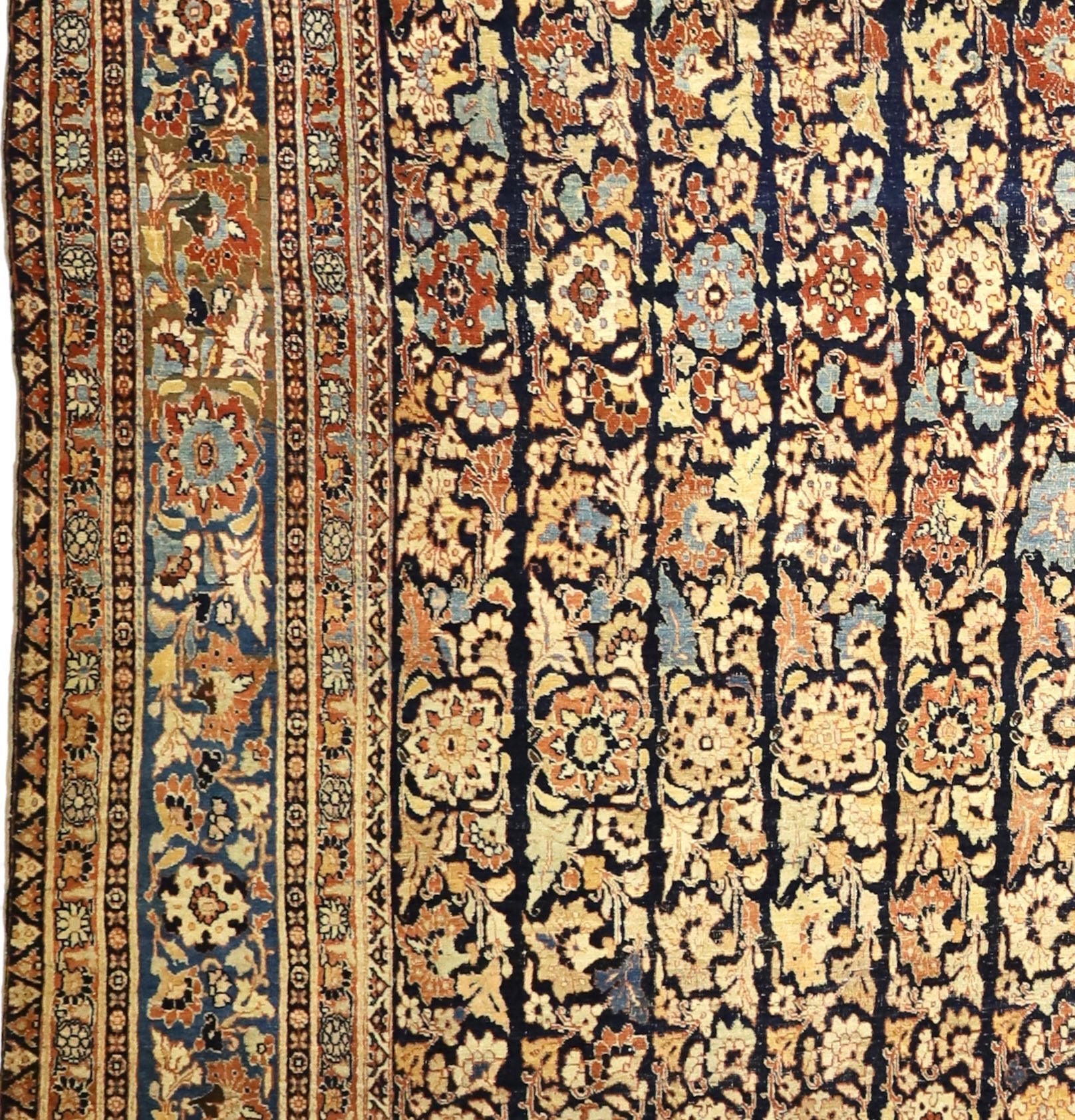 Antique  Haji Jalili Tabriz Rug 10' 6" x 13' 9''
