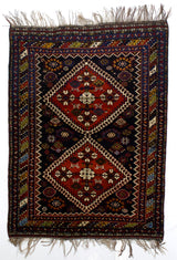 Antique Qashqai Rug 3' 10" x 5' 4"
