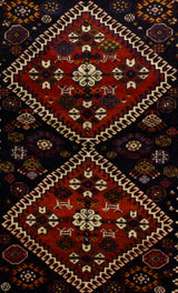 Antique Qashqai Rug 3' 10" x 5' 4"