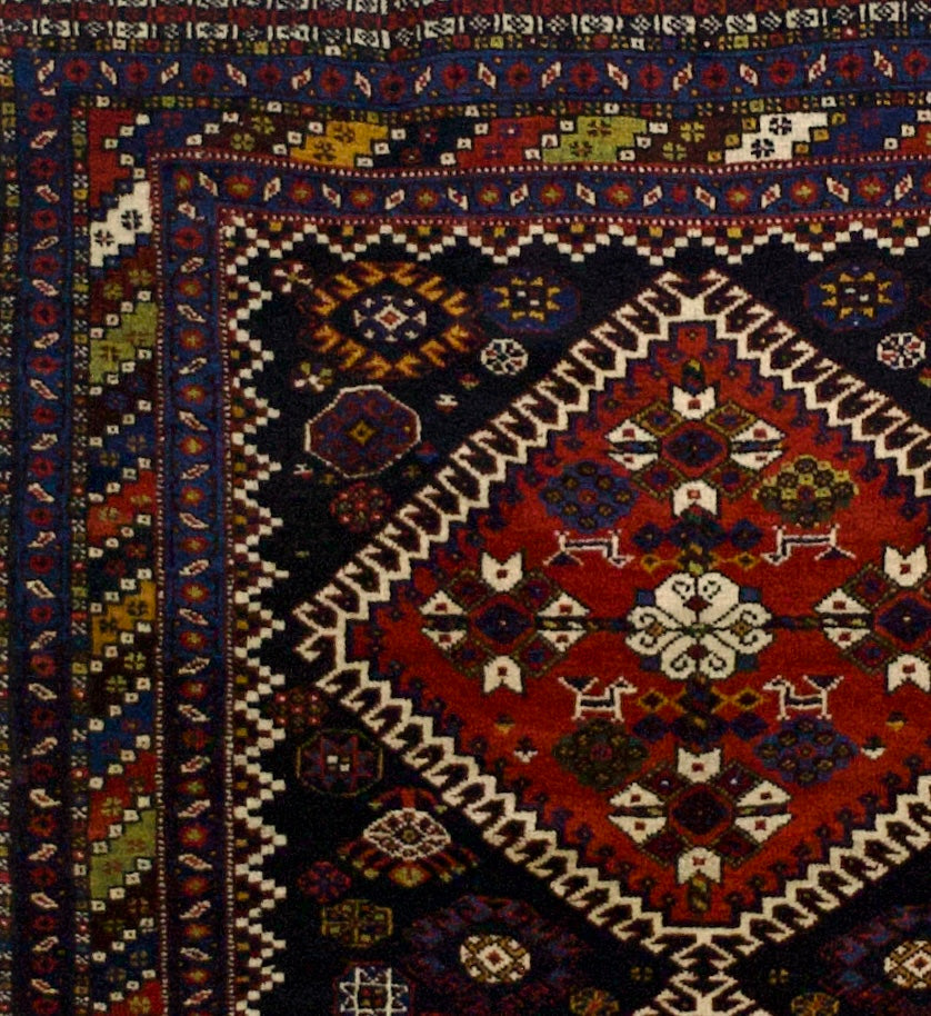 Antique Qashqai Rug 3' 10" x 5' 4"