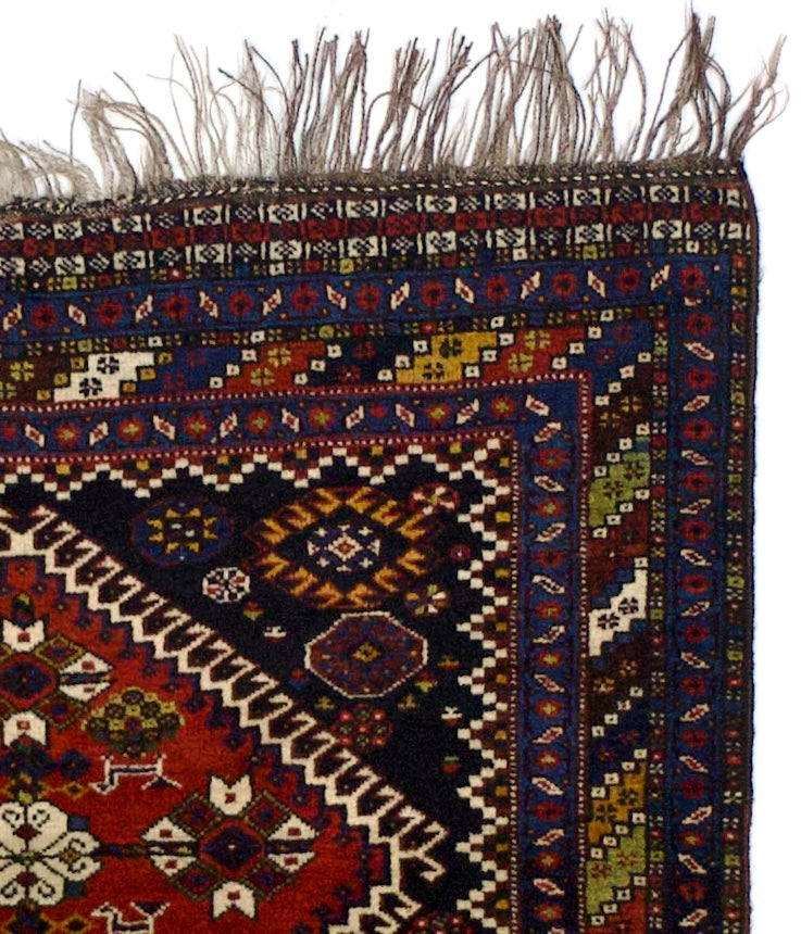 Antique Qashqai Rug 3' 10" x 5' 4"